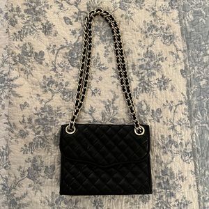 Chain-Link Quilted Leather Crossbody Bag